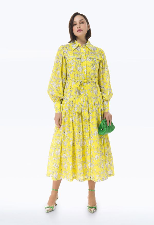 Floral Print Maxi Dress -Sale