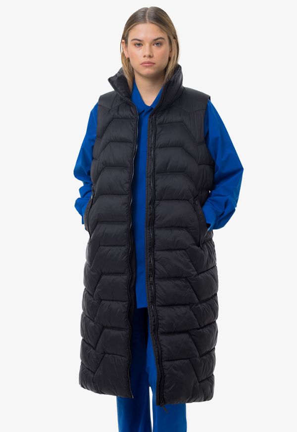 Contrast Piping Imperial Quilted Reversible Jacket
