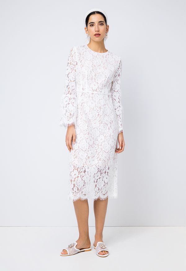 Floral Lace Long Sleeve Dress