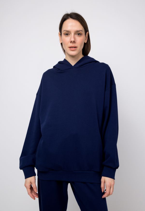 Oversized drop shoulder hoodie sale