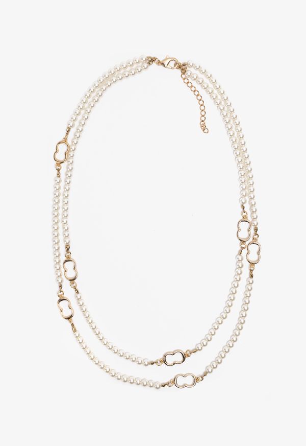 Monogram Faux Pearls Necklace