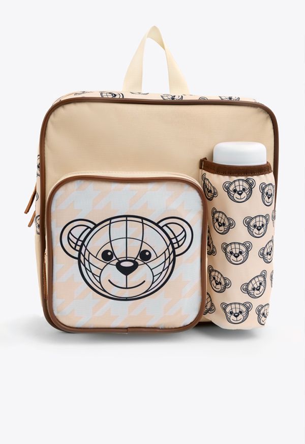 Bear Pattern Lunch Backpack (2PCS)