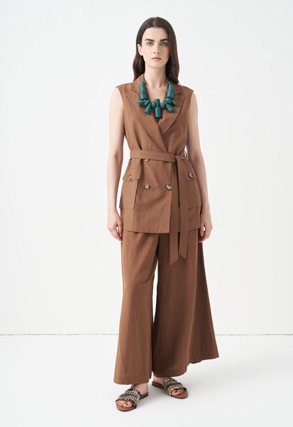 Solid Wide Legs Culottes