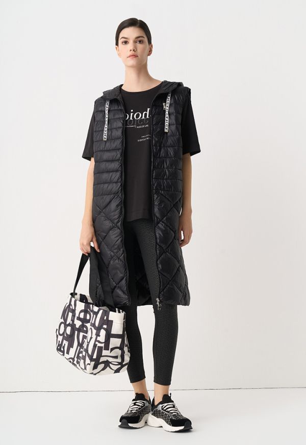 Solid Quilted Sleeveless Gilet