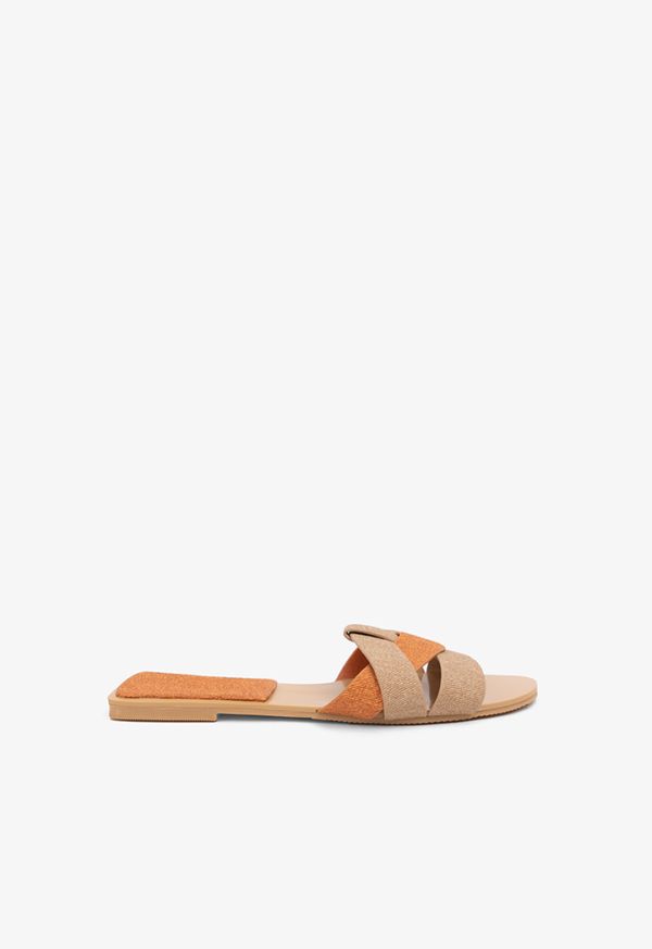 Iconic PU Leather Flat Slides