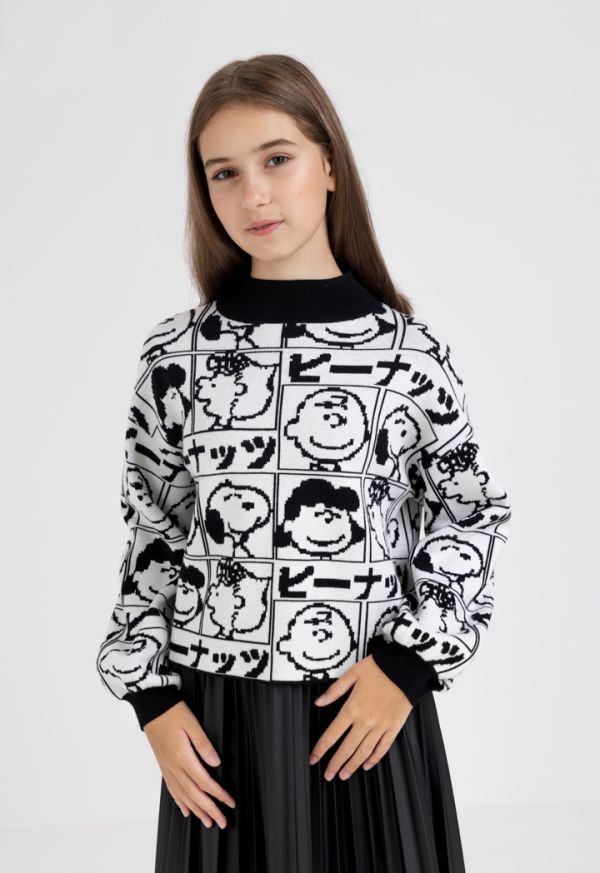 Peanuts Two Toned Knitted Sweatshirt