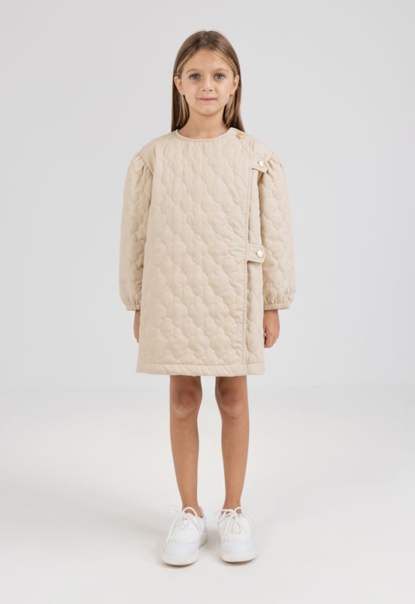 Solid Quilted Dress