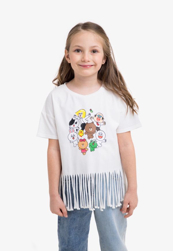 Brown & Friends Character Fringes T Shirt