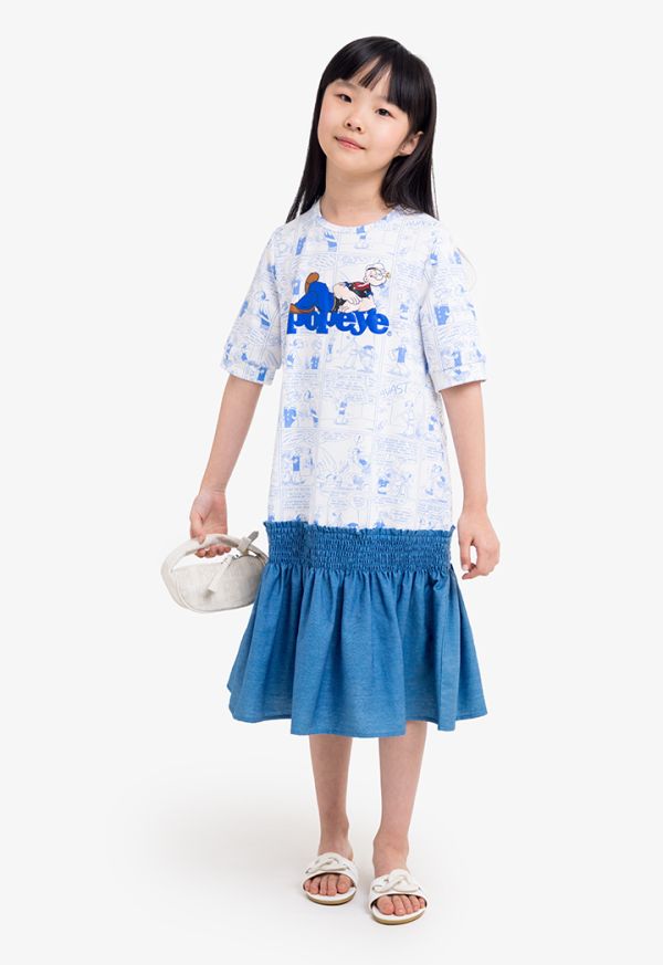 Popeye Printed T Shirt Dress