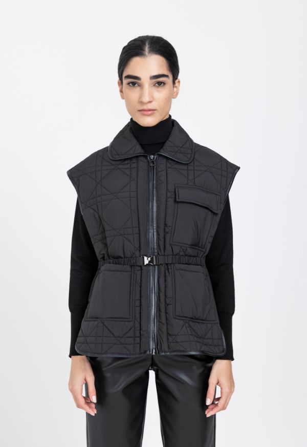 High Low Quilted Gilet