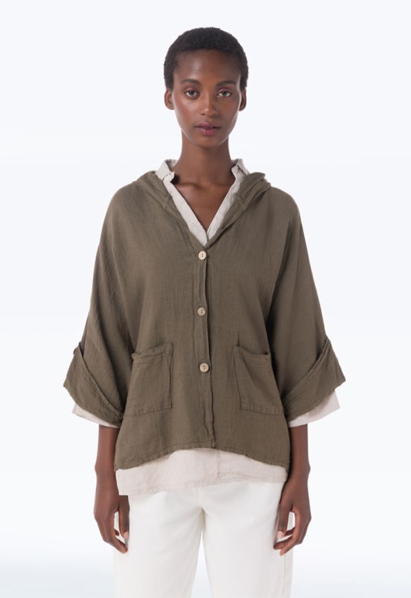 Solid Oversized Tent Outer Jacket -Sale