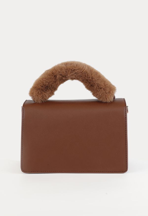 Bag with hot sale fur handle