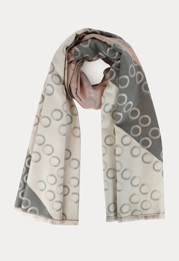 Circle Colorblock Pattern Pashmina Shawl Sale