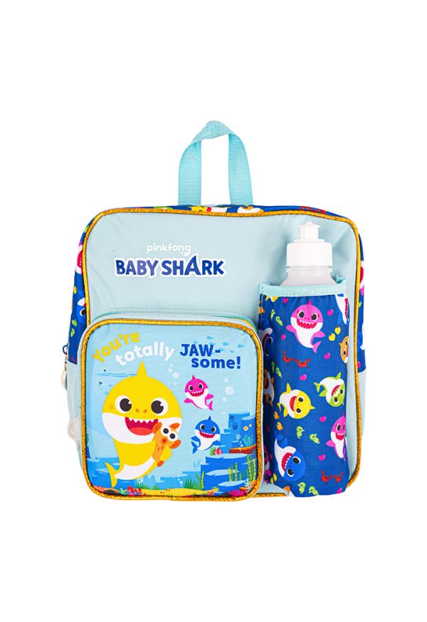 Baby Shark Blue Pre School Backpack With Accessories