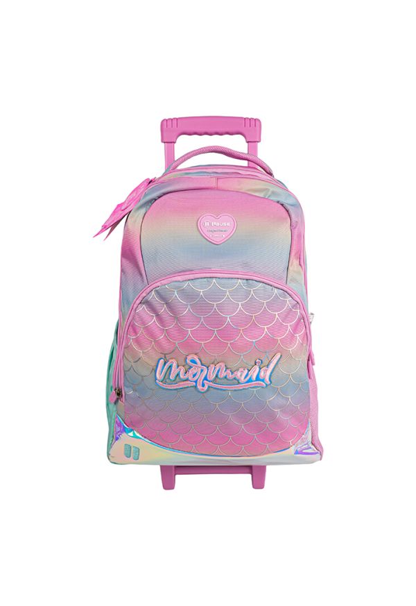 Pause Mermaid Trolley Bag 18 Inch With Pencil Case