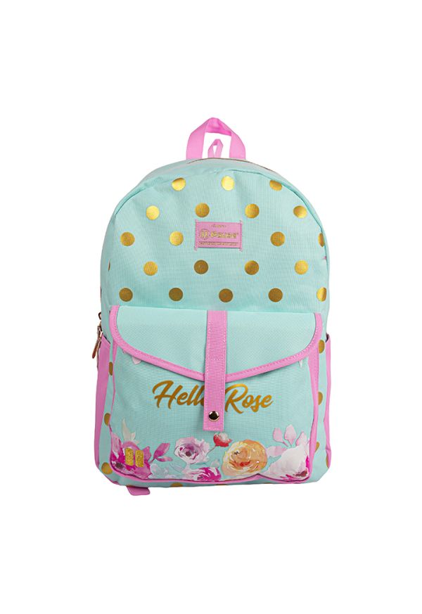 Pause Rose Backpack 17 Inch With Pencil Case