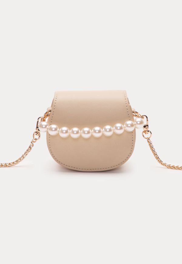 Mini Crossbody Flap Bag With Pearly Handle -Sale