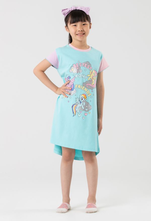 My Little Pony High-Low Graphic Print Pajama Dress -Sale