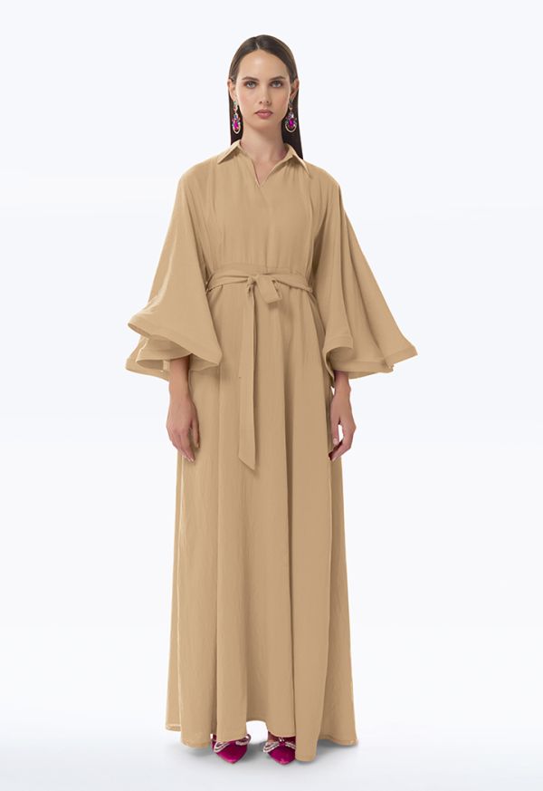 Flared Butterfly Sleeves Maxi Dress -Sale