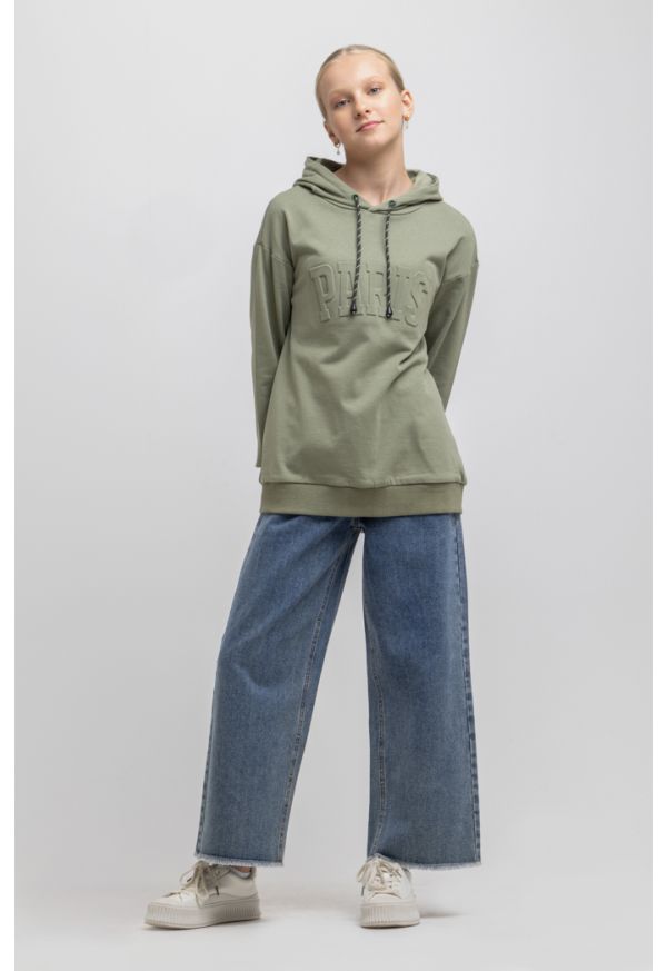 Drawstring detail deals solid hoodie