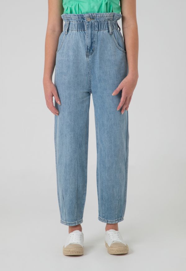 High waisted hot sale jeans loose