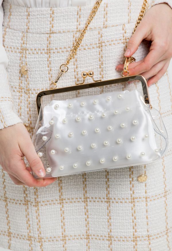 Pearl studded outlet bag