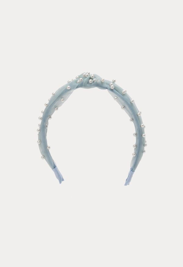 Pearls Beaded Bow Knot Headband -Sale