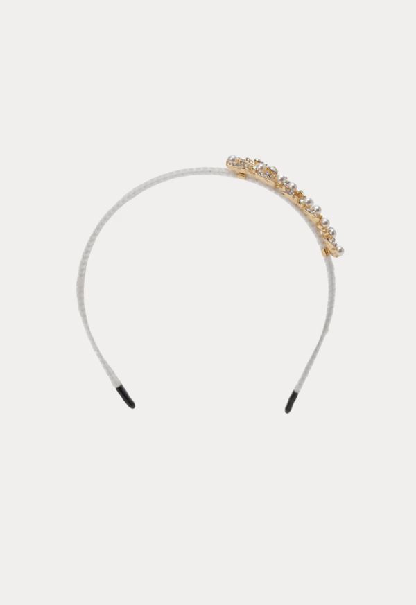Pearl Rhinestones Adjustable Adornment Headband -Sale