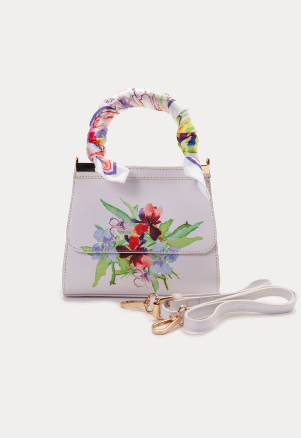 Floral Print Twilly Hand Bag -Sale