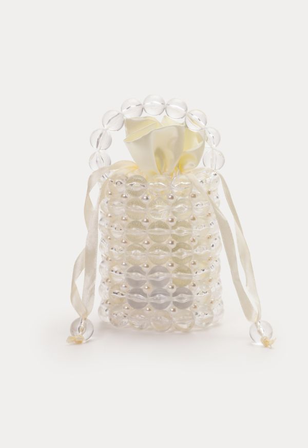 Luxury Beaded Evening  Pearl Bucket Bag -Sale