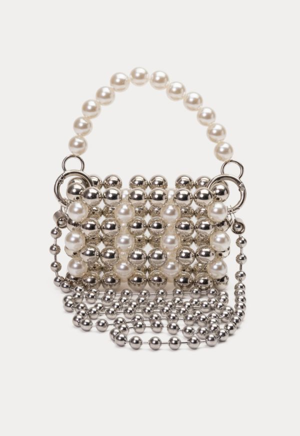 Two Tone Pearly Sling Purse Bag -Sale