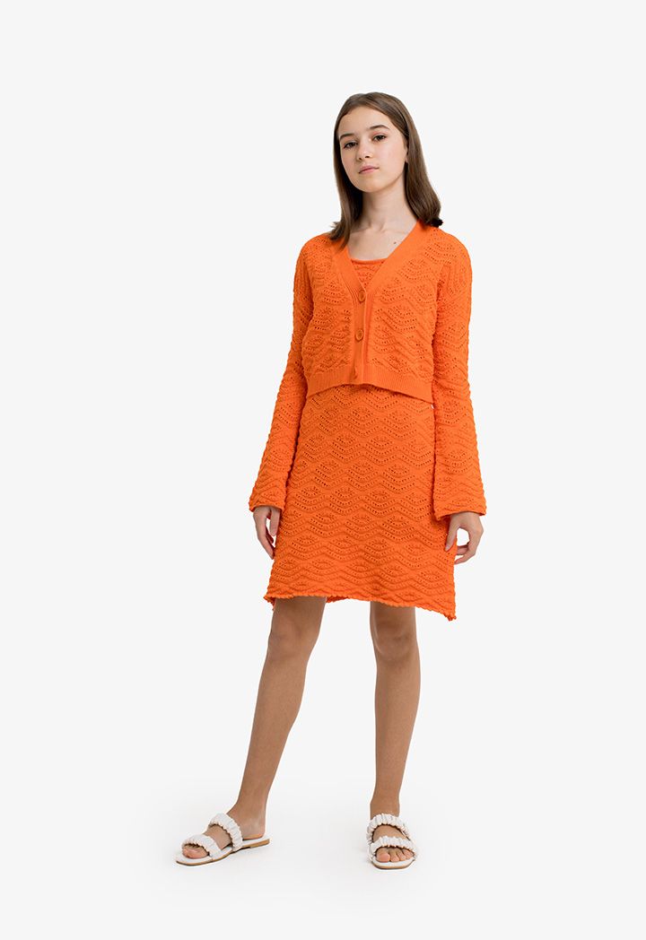 Dress and cardigan set sale