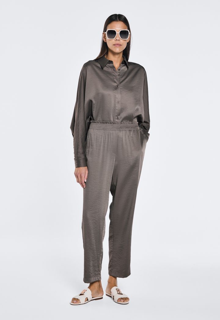 Grey peg leg trousers sale