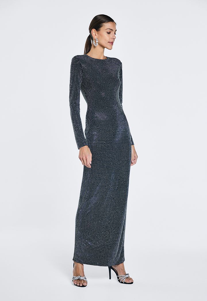Crystal Embellished Bodycon Dress