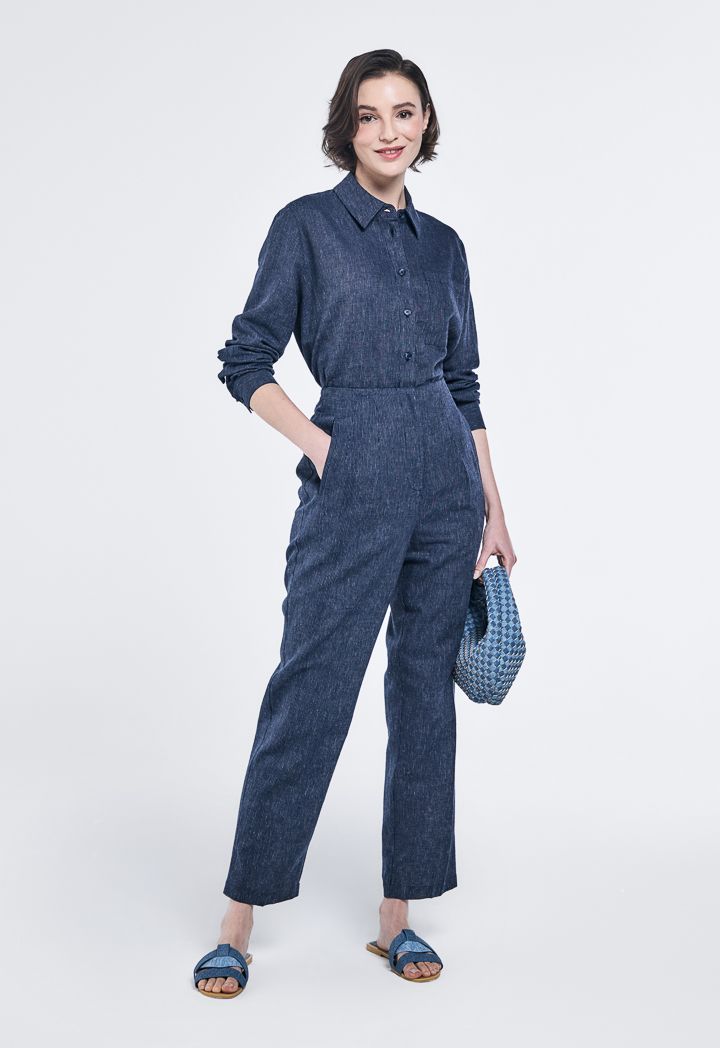 Striped trousers womens cheap