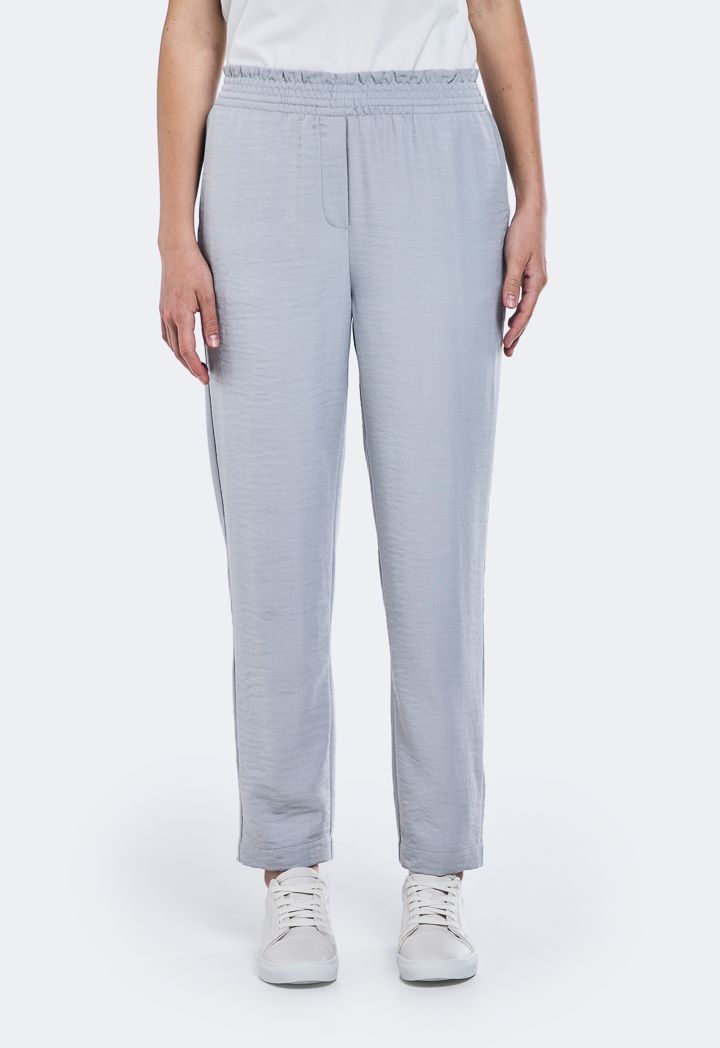 Grey peg leg trousers store