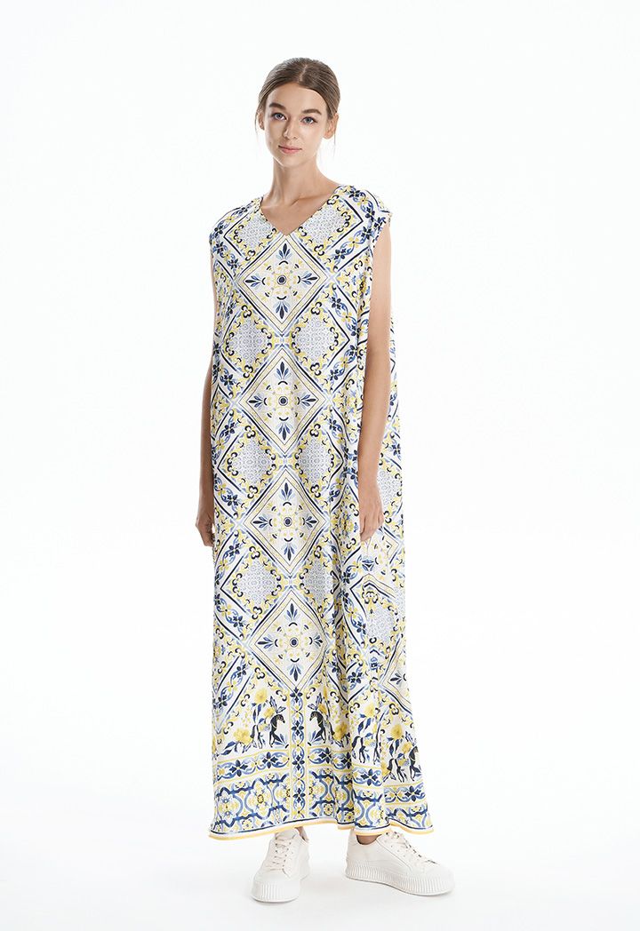 Multi print maxi dress hotsell