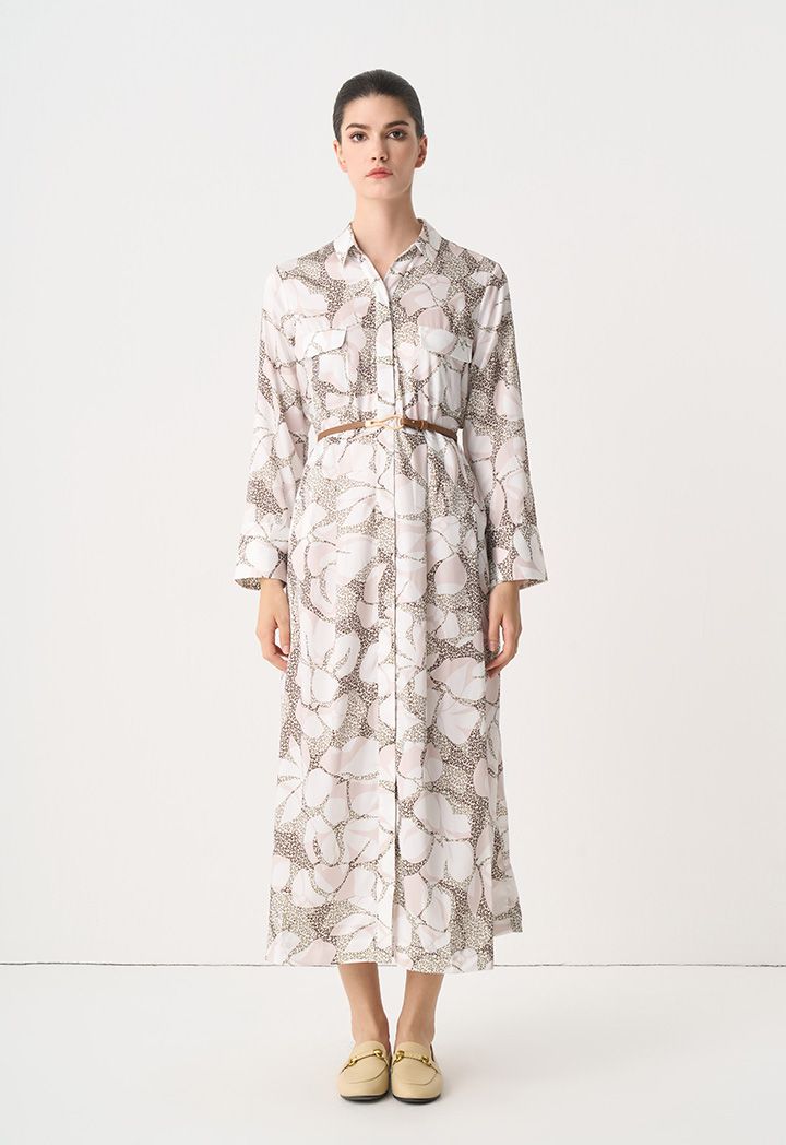 Maxi shirt dress with pockets online