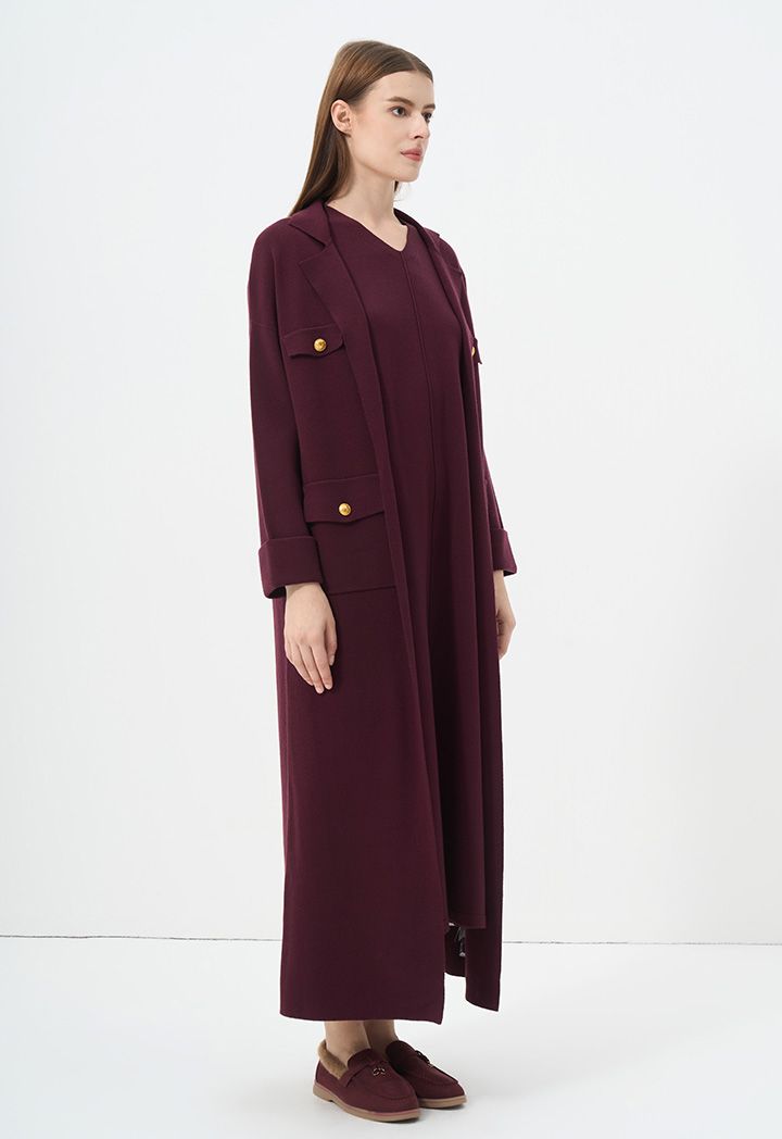Knitted abaya discount
