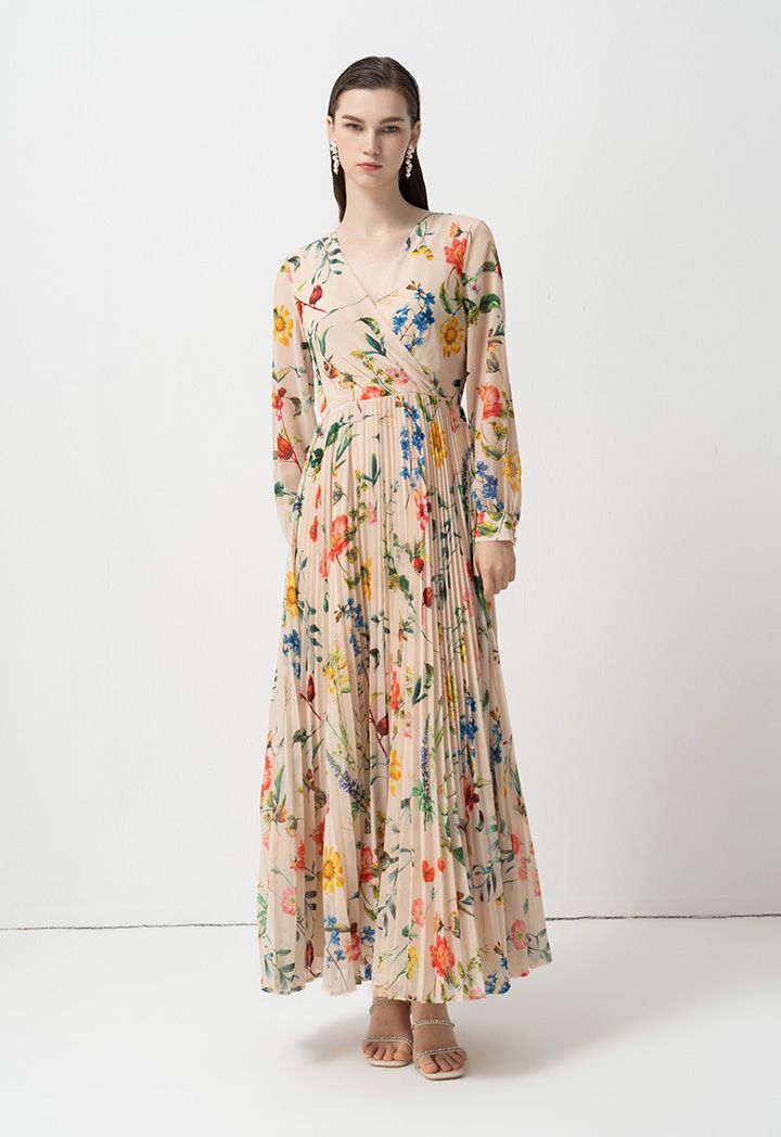 Maxi dress flower print deals