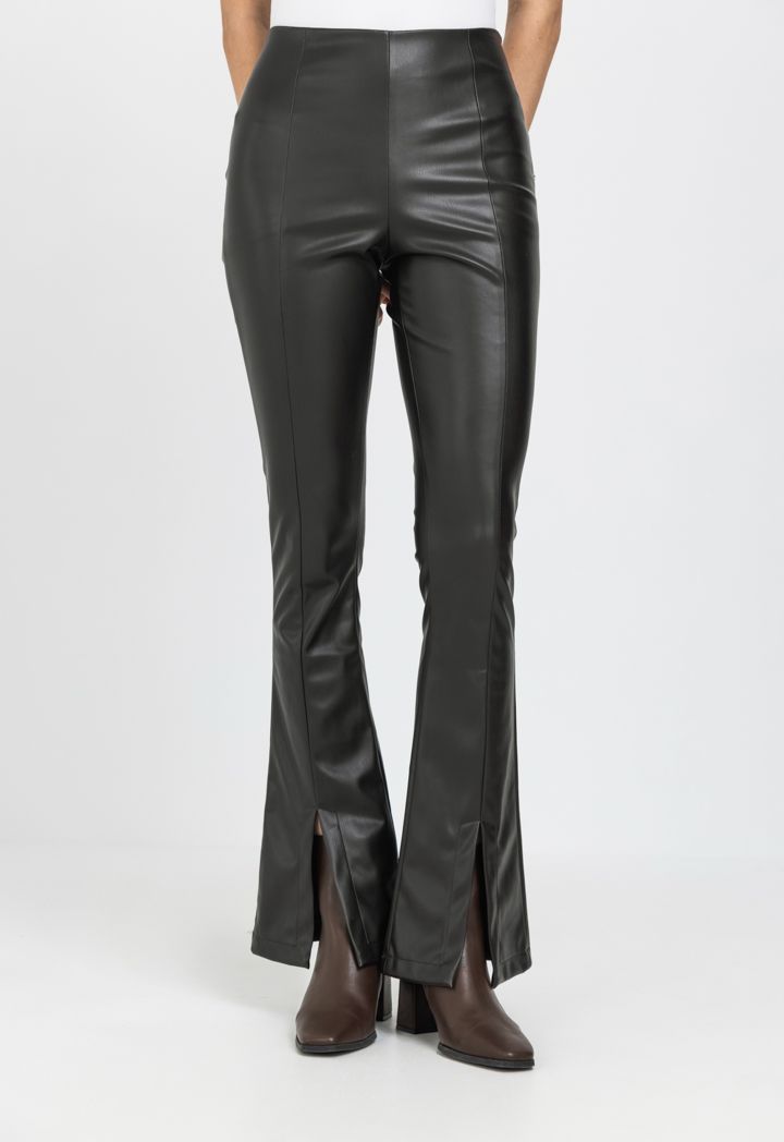 Skinny leather trousers store