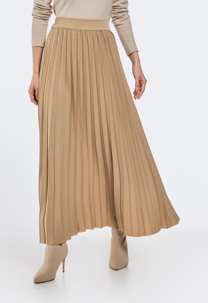 Maxi skirt pleated store