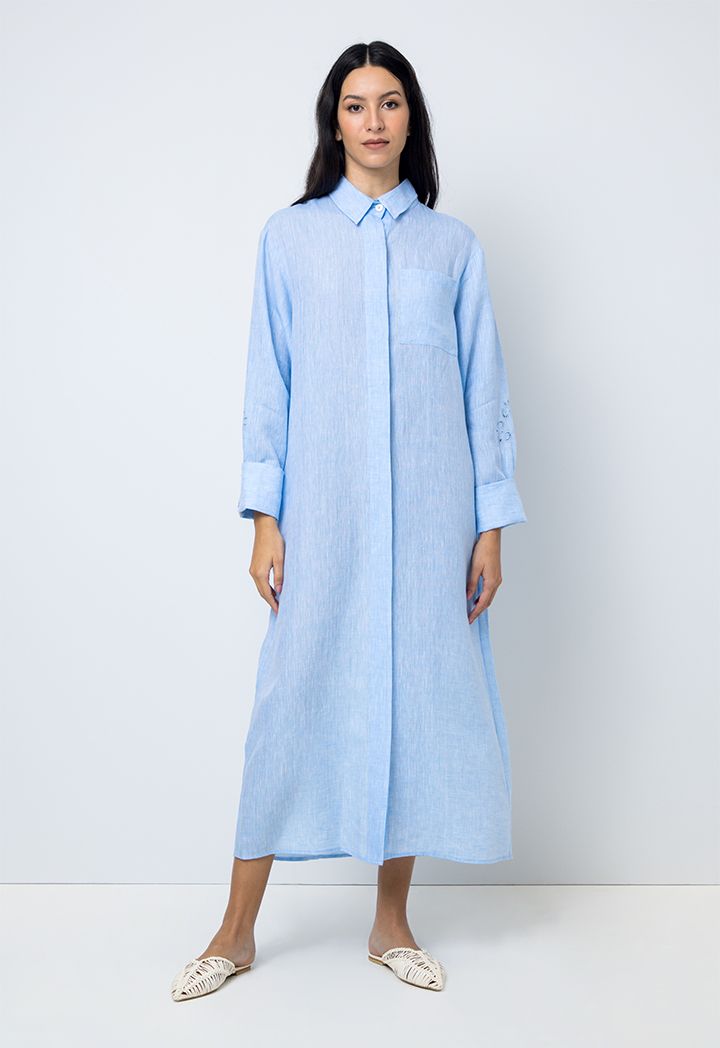 Maxi length shirt dress online