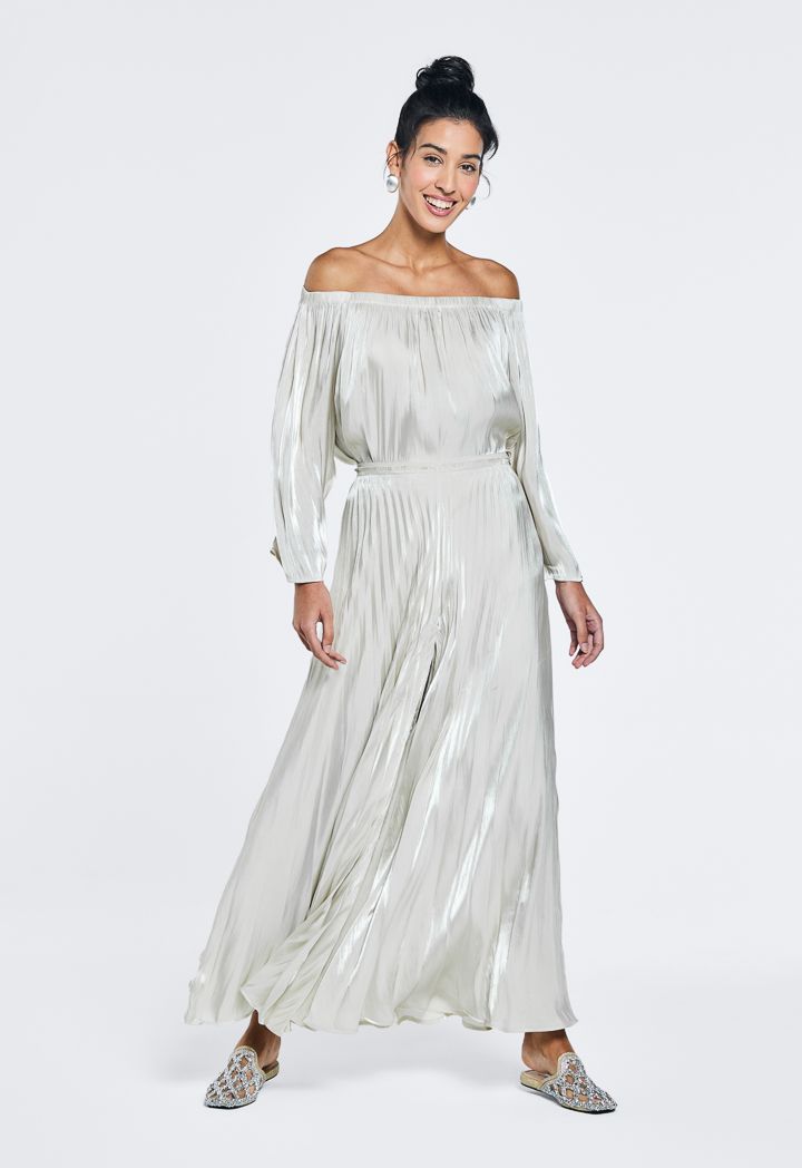 Metallic Effect Culotte Trousers