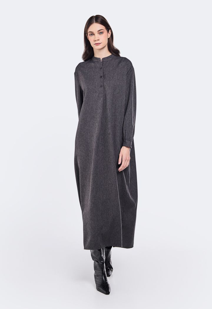 Solid Oversized Maxi Dress