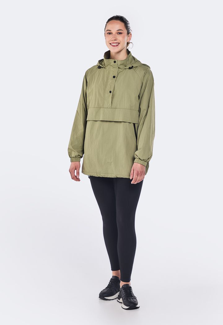 Khaki pullover jacket on sale