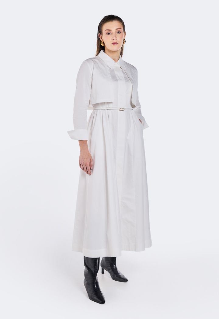 Maxi Dress With Attached Jacket