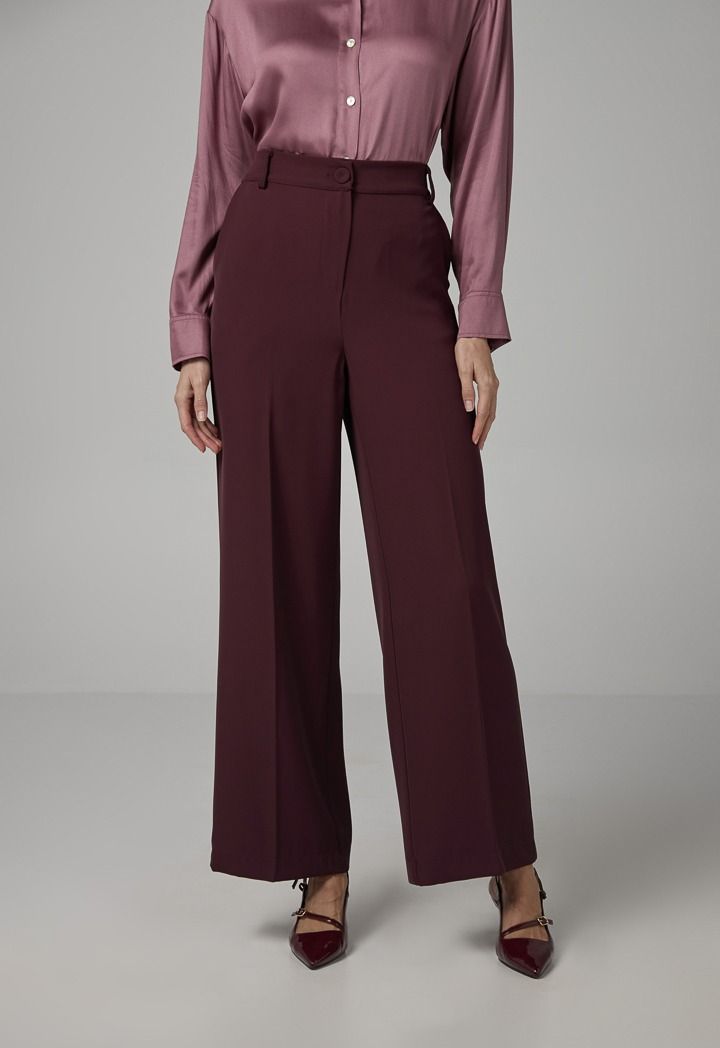 Straight wide leg trousers online
