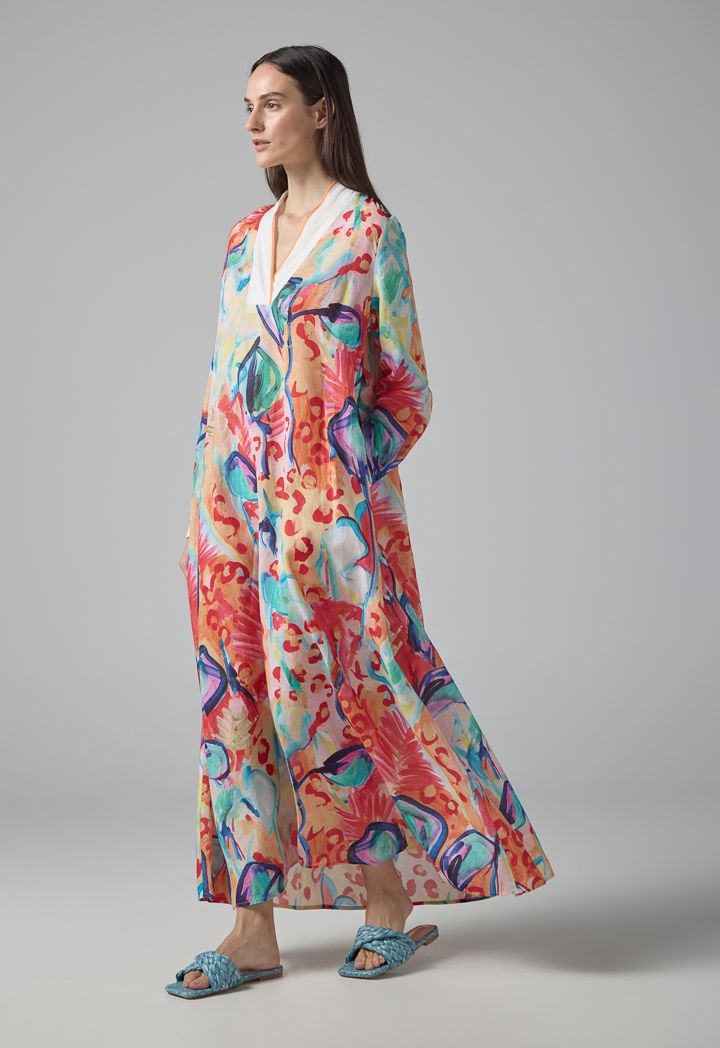 Printed Oversized Maxi Dress