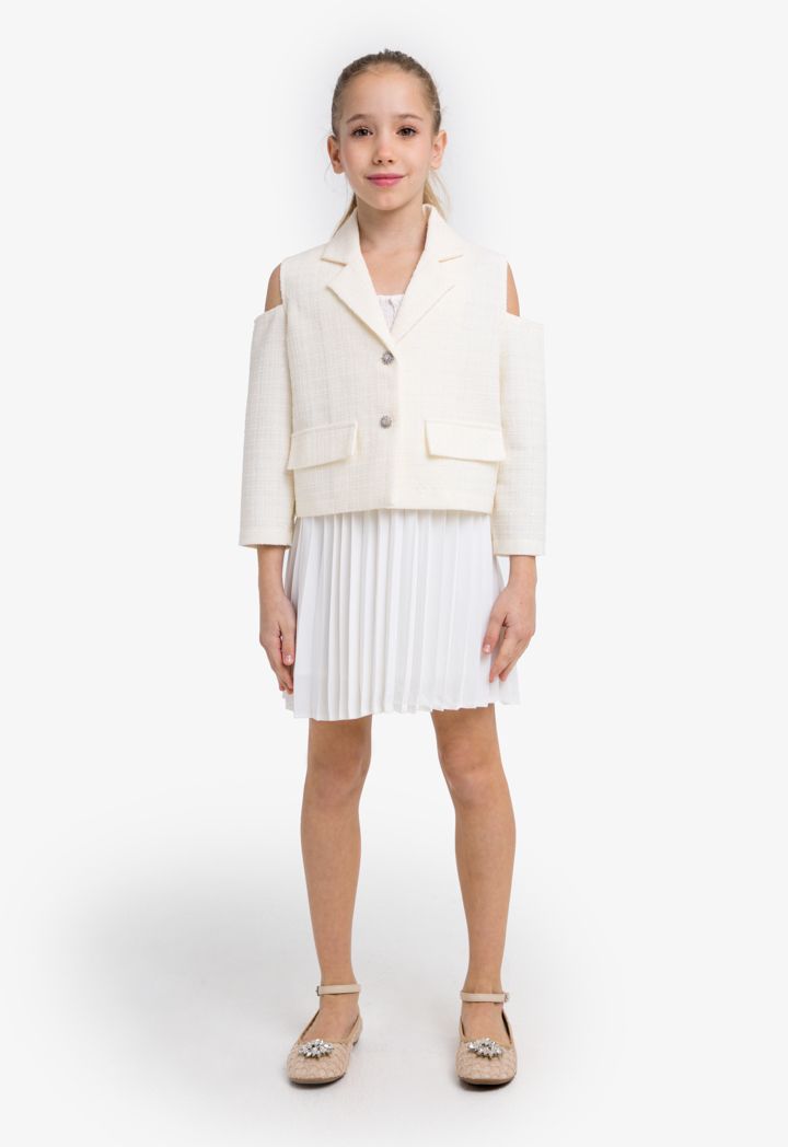 Cold shoulder jacket outlet